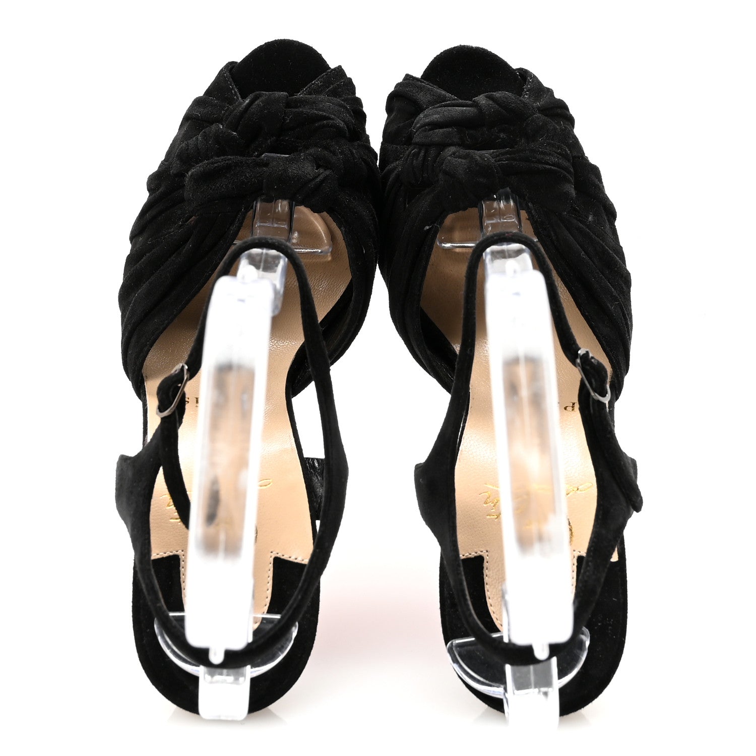 Christian Louboutin Veau Velours Lonescadiva 150 Sandals 38 Black 2 of 8