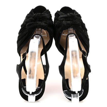 Christian Louboutin Veau Velours Lonescadiva 150 Sandals 38 Black 2 of 8