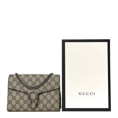 Gucci GG Supreme Monogram Mini Dionysus Chain Wallet Beige Taupe 19 of 19