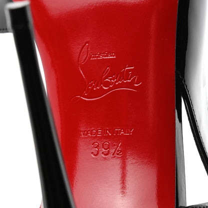 Christian Louboutin Patent Jenlove 100 Pumps 39.5 Black 7 of 8