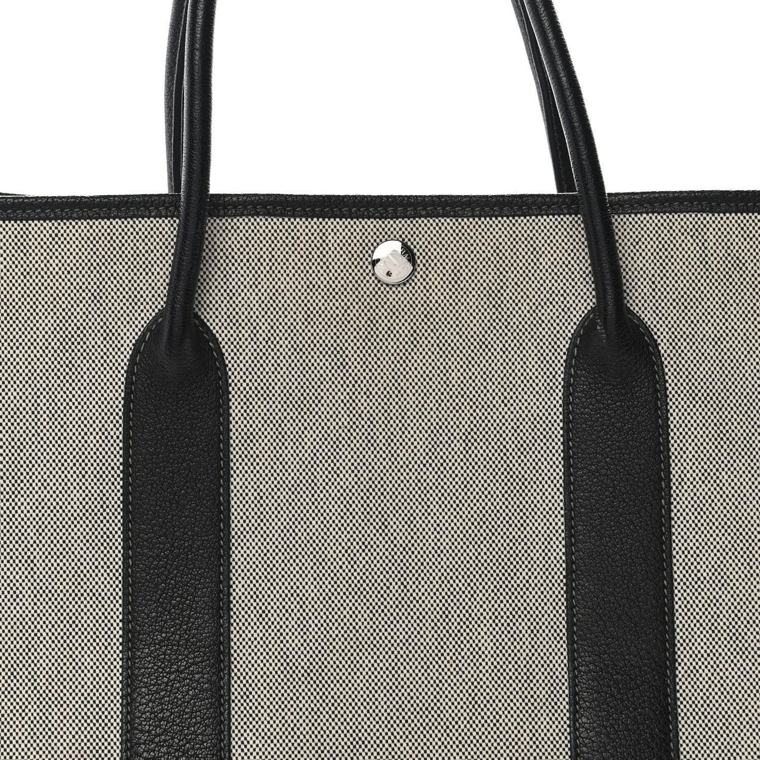 Hermes Buffle Skipper Toile Garden Party 36 MM Tote  Black 8 of 11