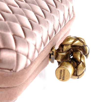 Bottega Veneta Satin Knot Clutch Dawn 5 of 7