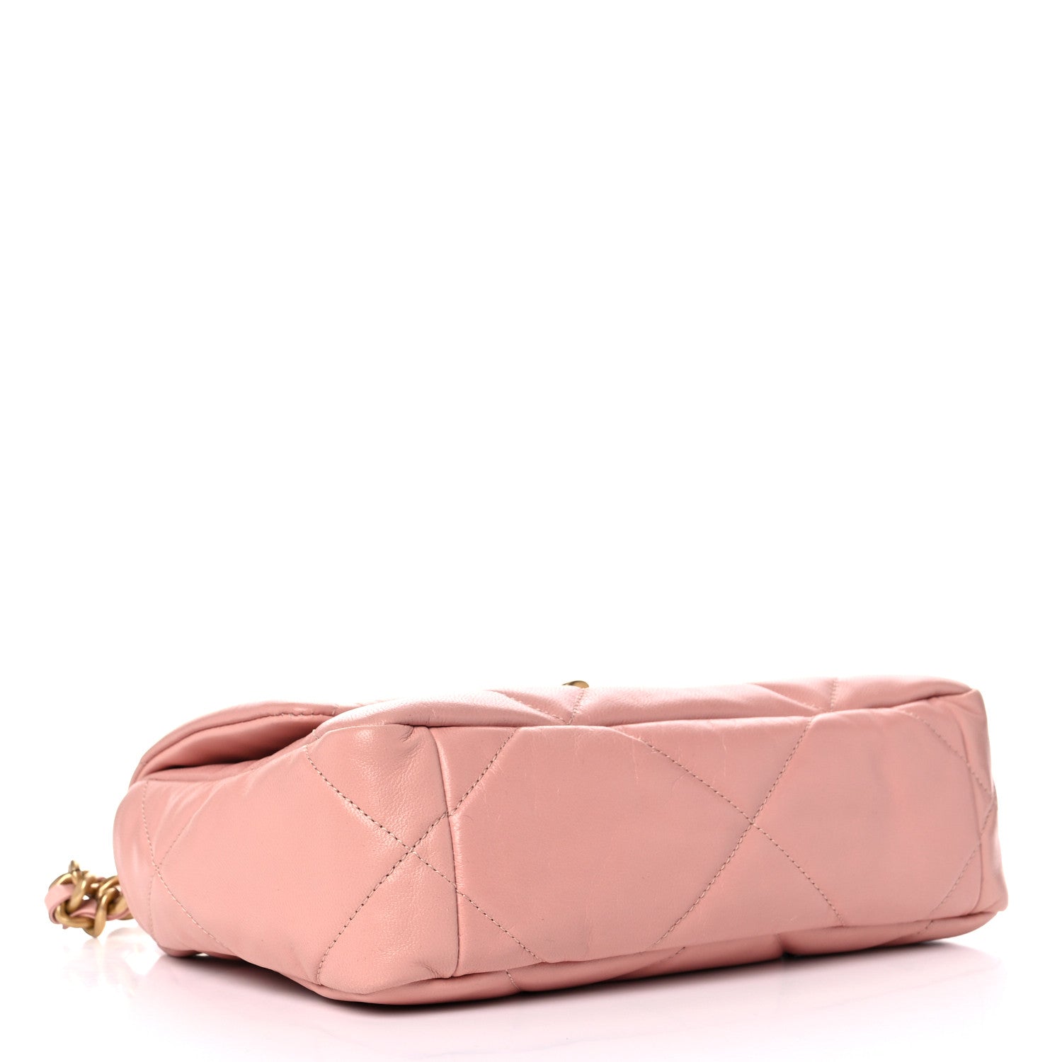 Chanel Goatskin Quilted Medium Chanel 19 Flap Light Pink 4 of 10
