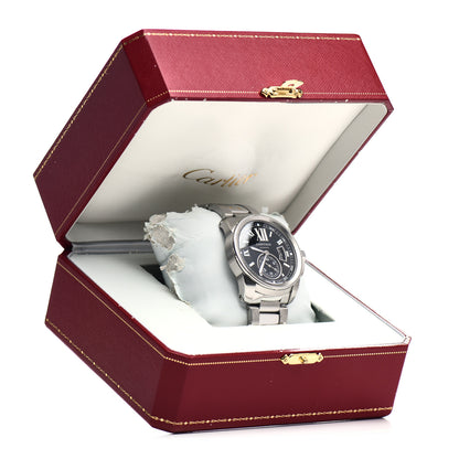 Cartier Stainless Steel 42mm Calibre de Cartier Automatic Watch Black 5 of 5