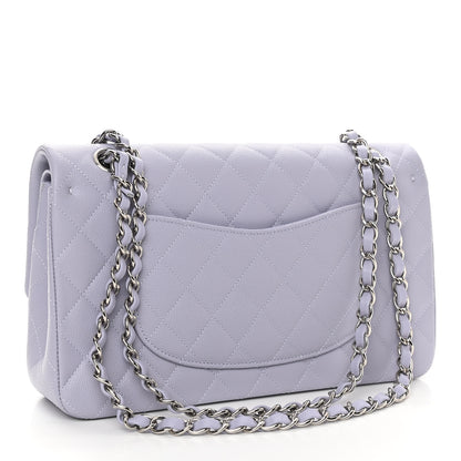 Chanel Caviar Quilted Medium Double Flap Light Purple 3 of 11