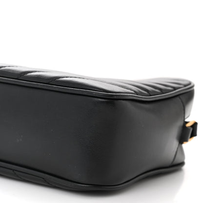 Saint Laurent Calfskin Matelasse Monogram Lou Camera Bag Black 10 of 14