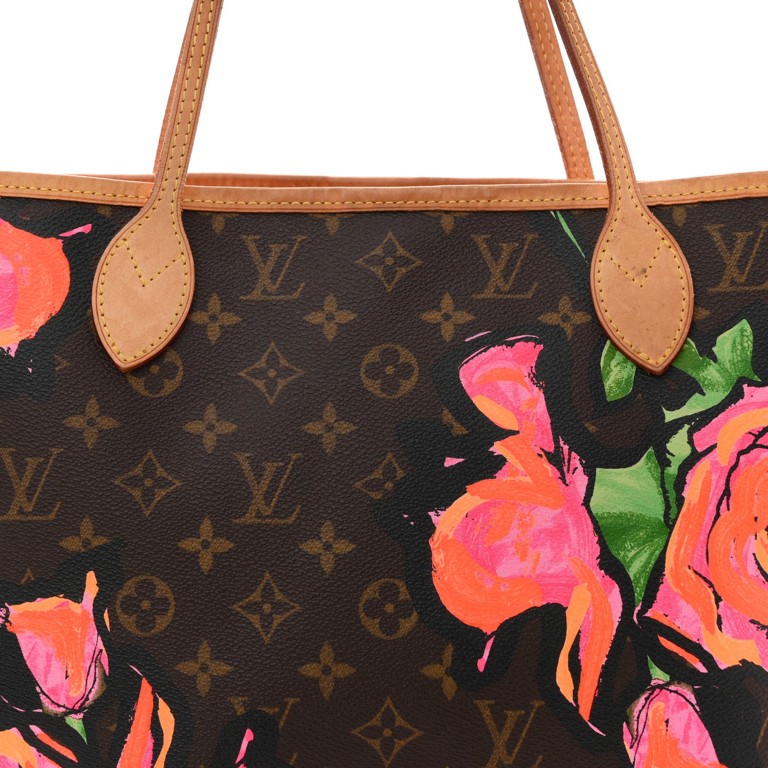 Louis Vuitton Monogram Roses Neverfull MM 7 of 13