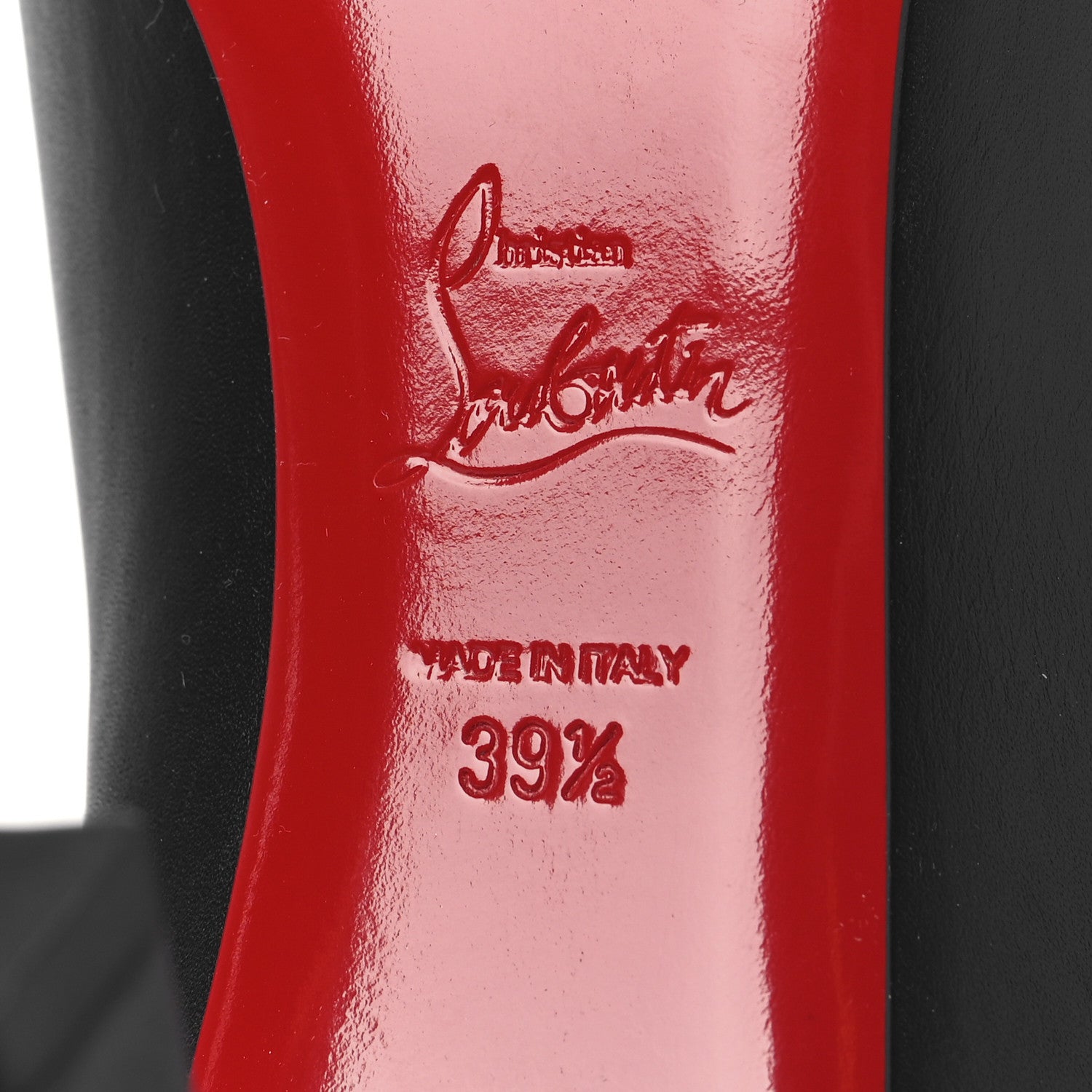 Christian Louboutin Calfskin Condora Booty 85 Ankle Boots 39.5 Black 7 of 9