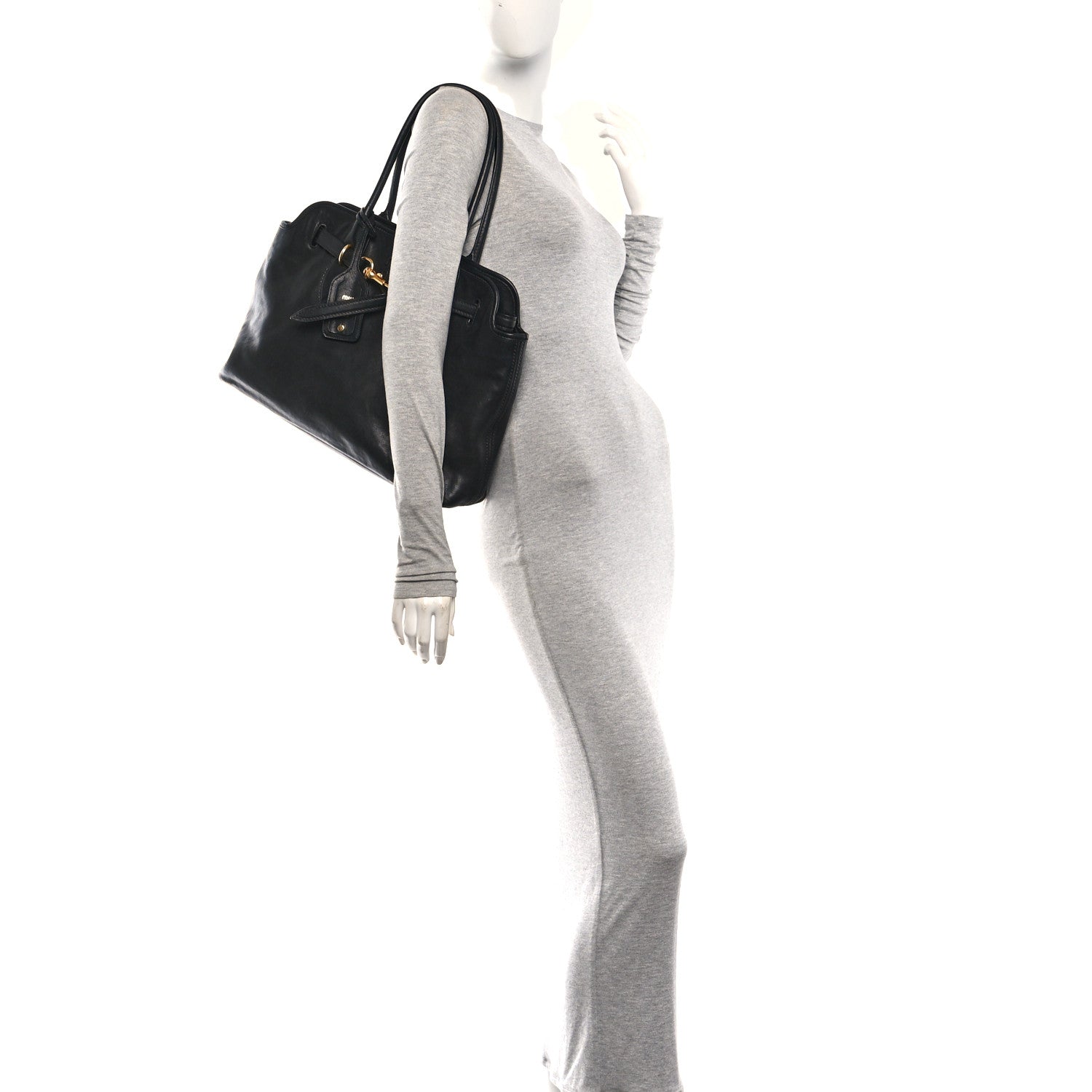 Miu Miu Nappa Medium Aventure Bag Black 2 of 10
