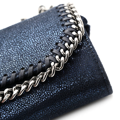 Stella McCartney Metallic Shaggy Deer Falabella Small Wallet on Chain Ink 10 of 11