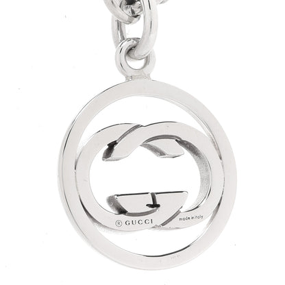 Gucci Sterling Silver Interlocking Circle GG Pendant Necklace 5 of 5