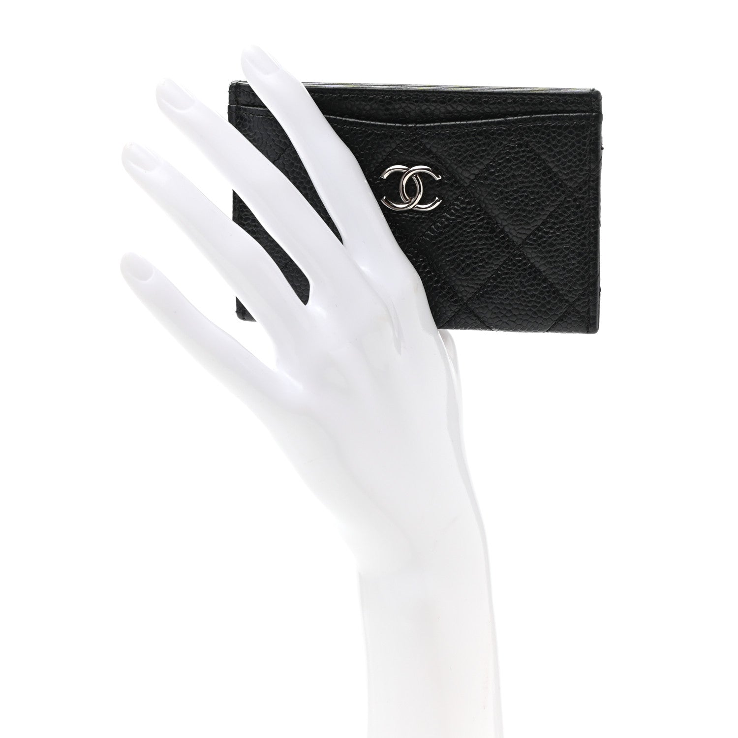 Chanel Caviar Quilted Card Holder Black 2 of 8