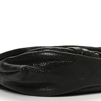 Chanel Caviar Half Moon Wallet On Chain WOC Black 10 of 13