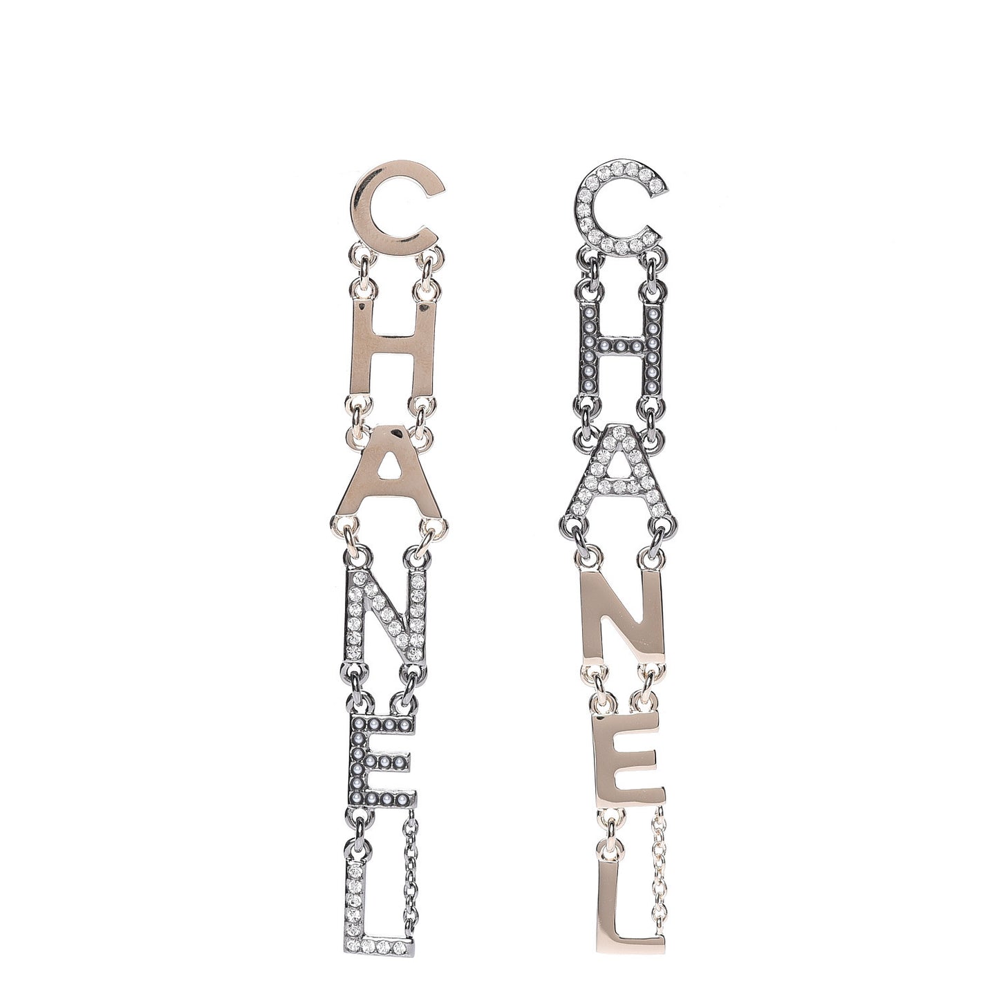 Crystal Pearl Bright Young Things Earrings Gold Ruthenium