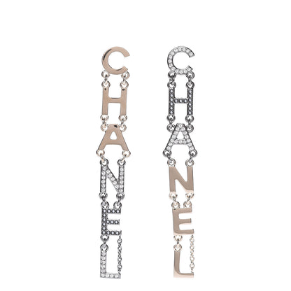 Chanel Crystal Pearl Bright Young Things Earrings Gold Ruthenium 1 of 5
