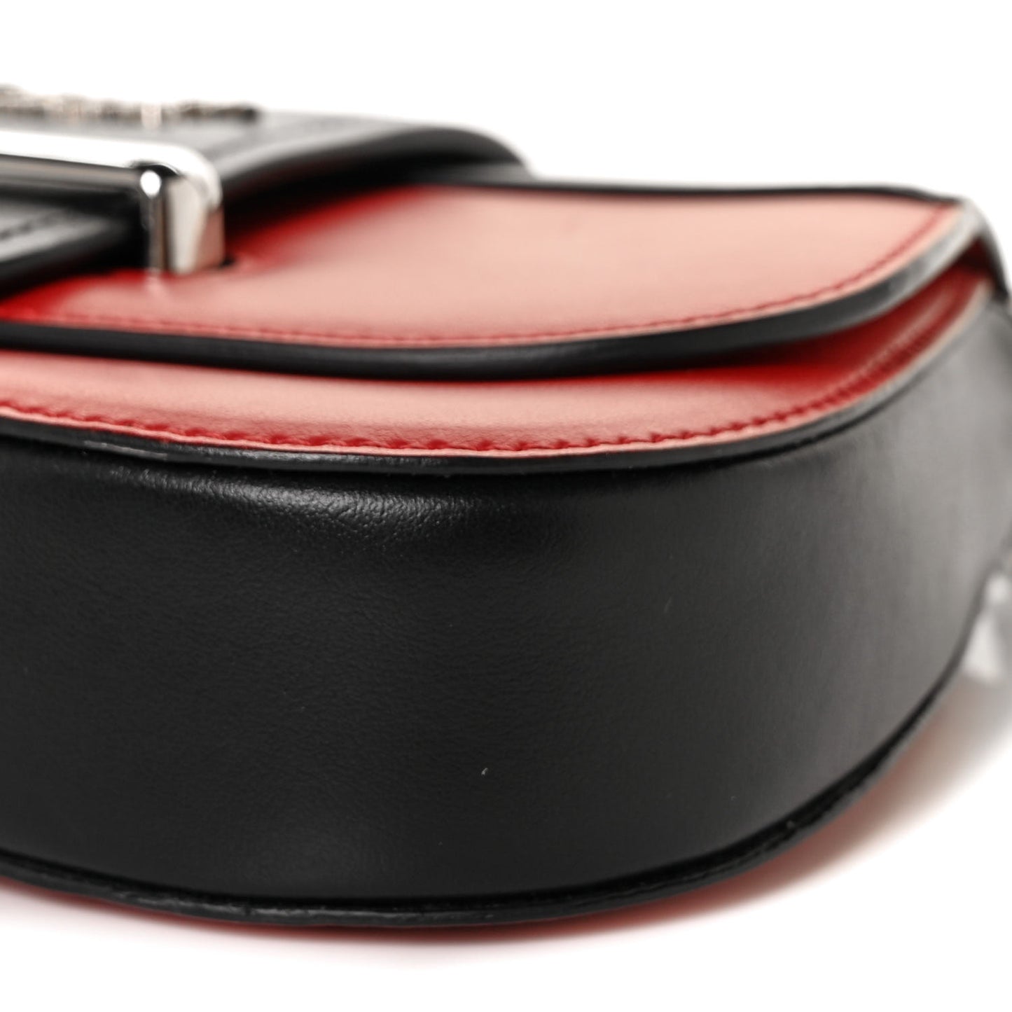 City Calfskin Sidonie Convertible Chain Bag Rosso Black