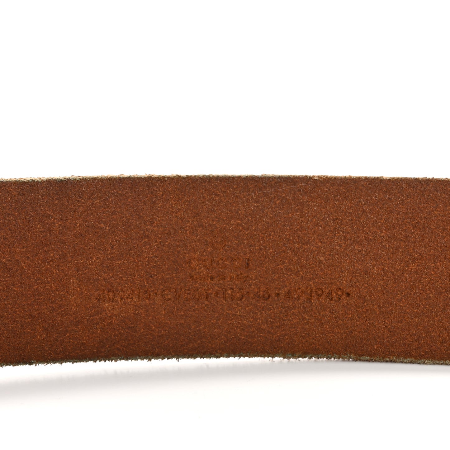 Faded Calfskin Double G 40mm Belt 115 46 Cuir