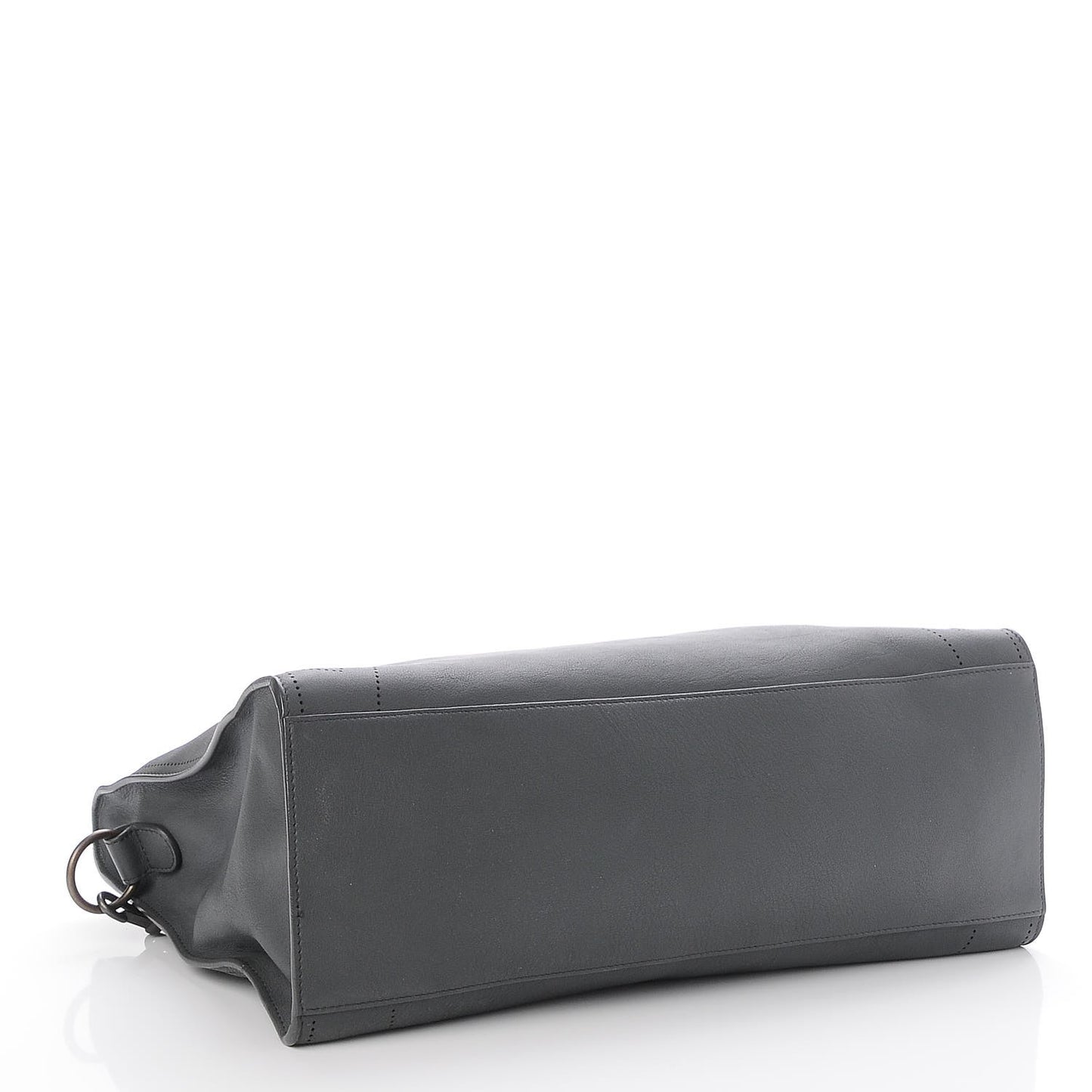 Veau Soyeux Perforated Blackout Hardware City Gris Fossile