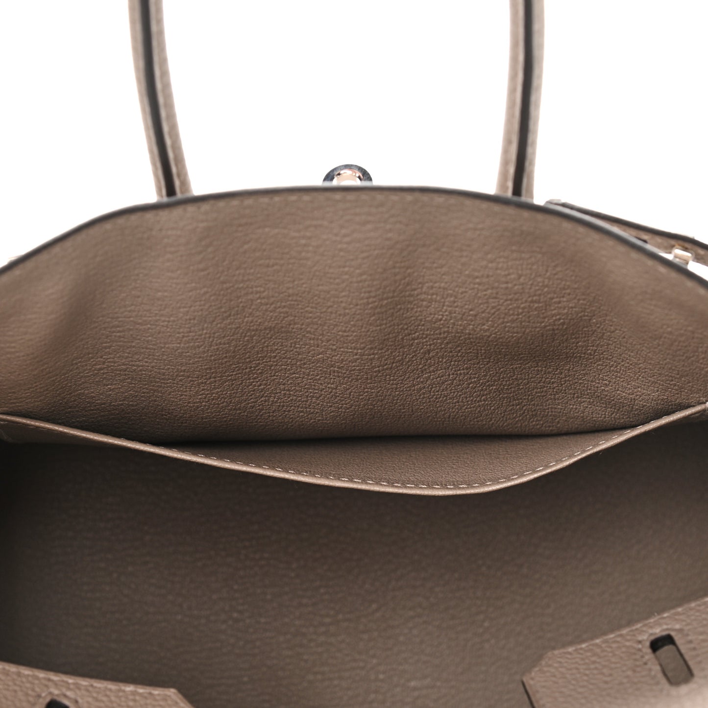 Togo Horseshoe Birkin 25 Gris Asphalte