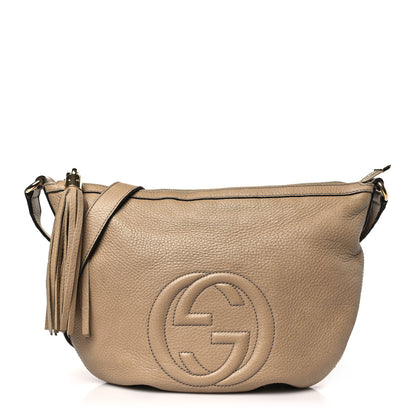 Gucci Pebbled Calfskin Small Soho Hobo Nude 1 of 9