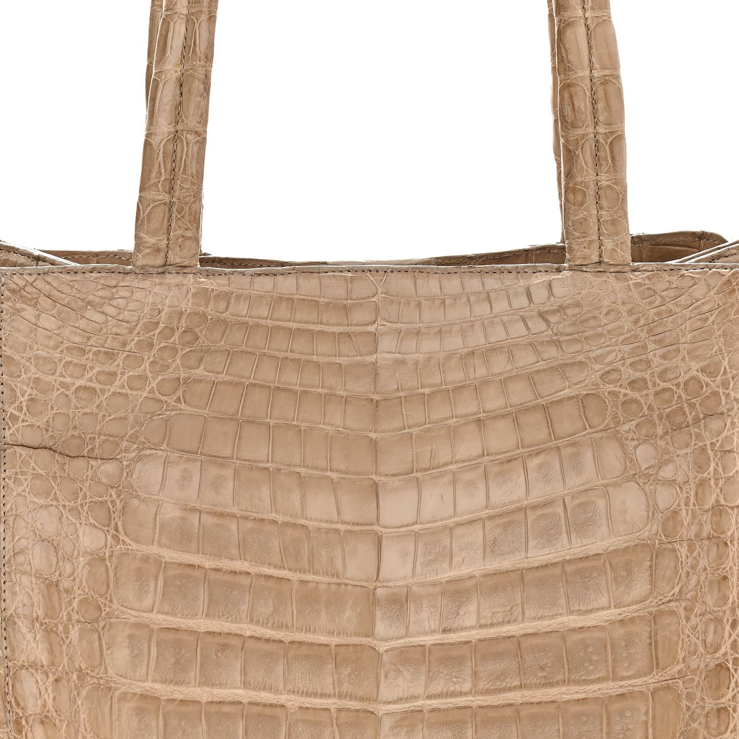 Nancy Gonzalez Crocodile Shoulder Bag Beige 7 of 9