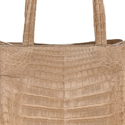 Nancy Gonzalez Crocodile Shoulder Bag Beige 7 of 9