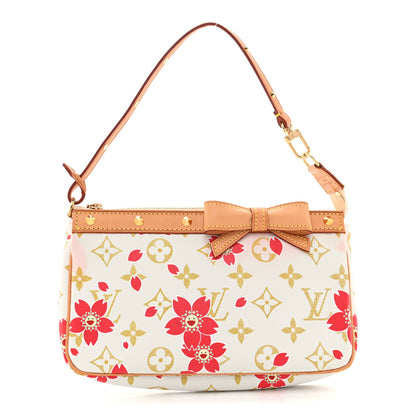 Louis Vuitton Monogram Cherry Blossom Pochette Accessories Red 1 of 15