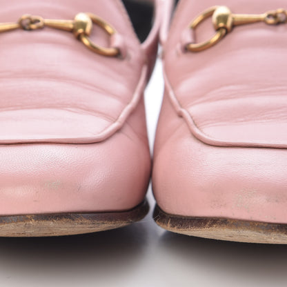 Gucci Lambskin Womens Brixton Horsebit Loafers 37.5 Perfect Pink 15 of 18