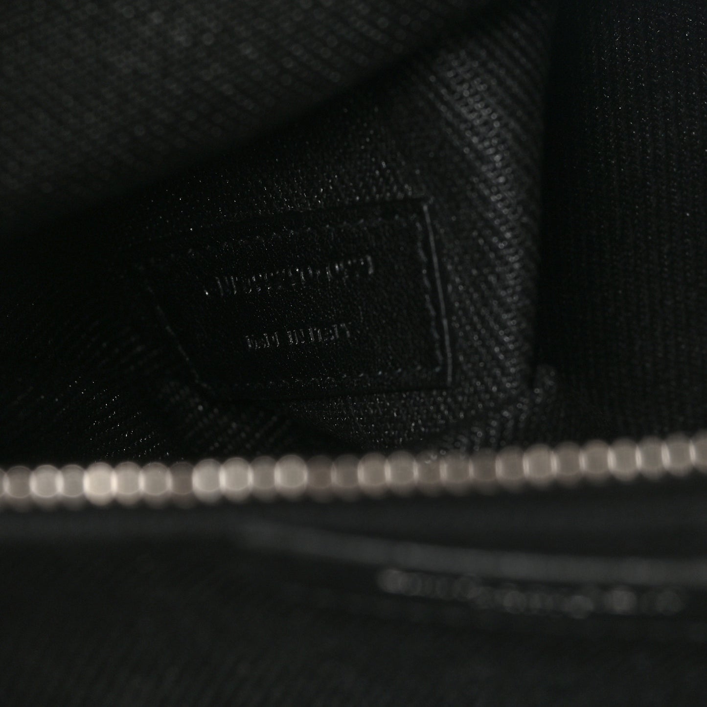 Linen Calfskin Rive Gauche Tote Black