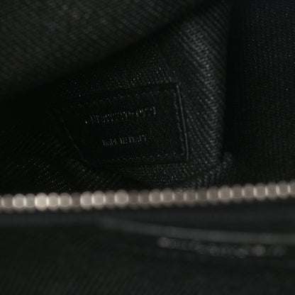 Saint Laurent Linen Calfskin Rive Gauche Tote Black 6 of 9