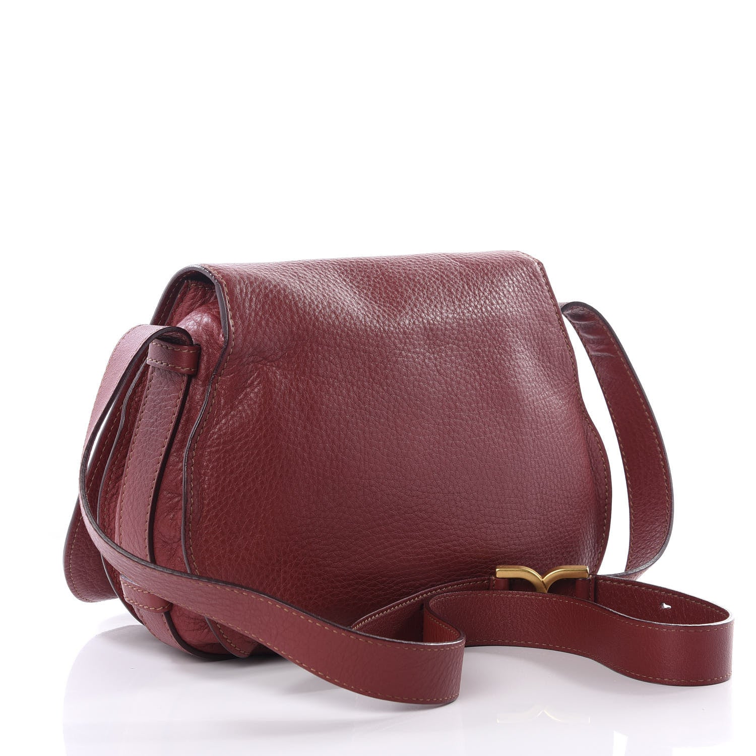 Chloe Calfskin Medium Marcie Round Crossbody Bag Red 2 of 9