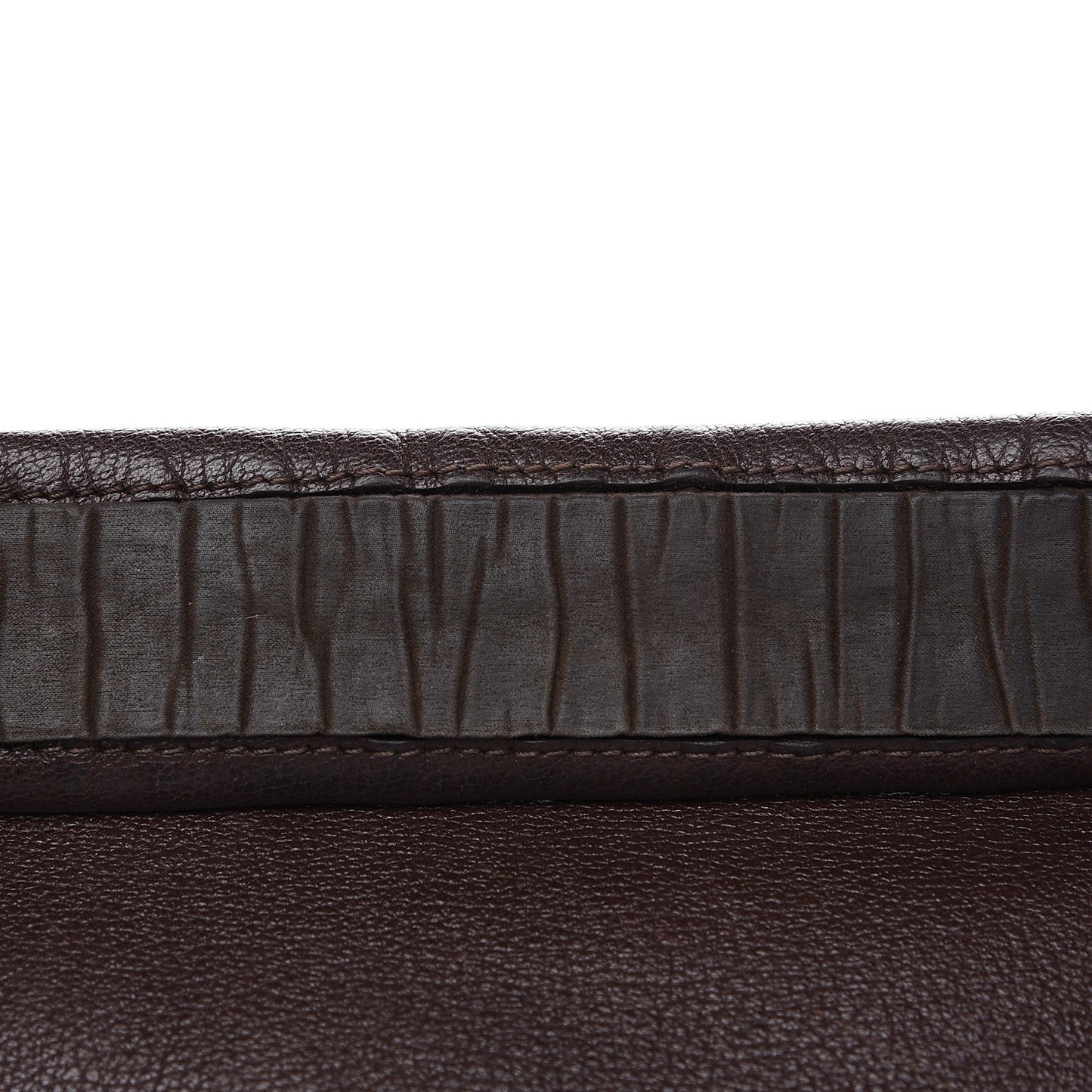 Pebbled Calfskin Large Jennifer Dark Brown