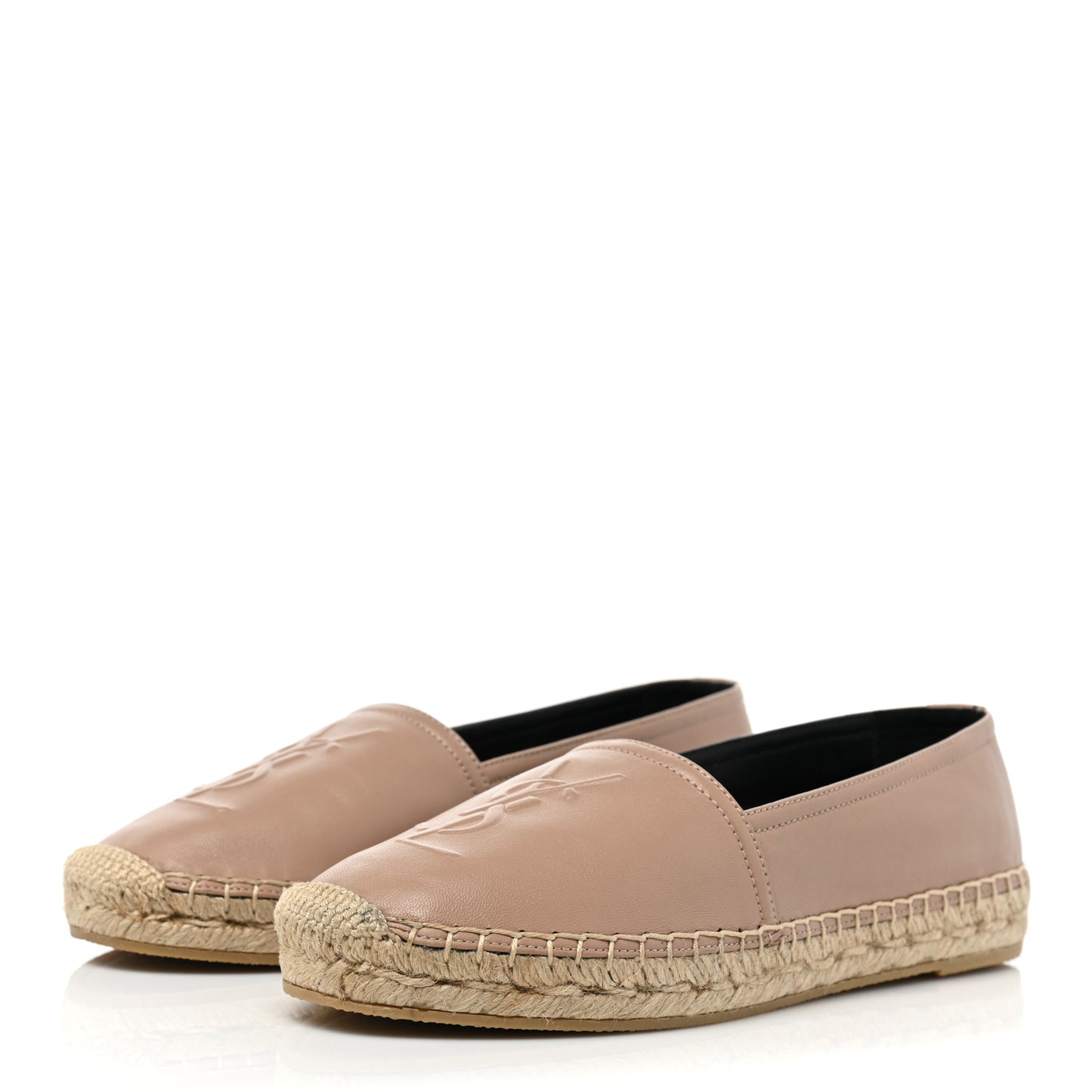 Lambskin Monogram Espadrilles 36 Nude