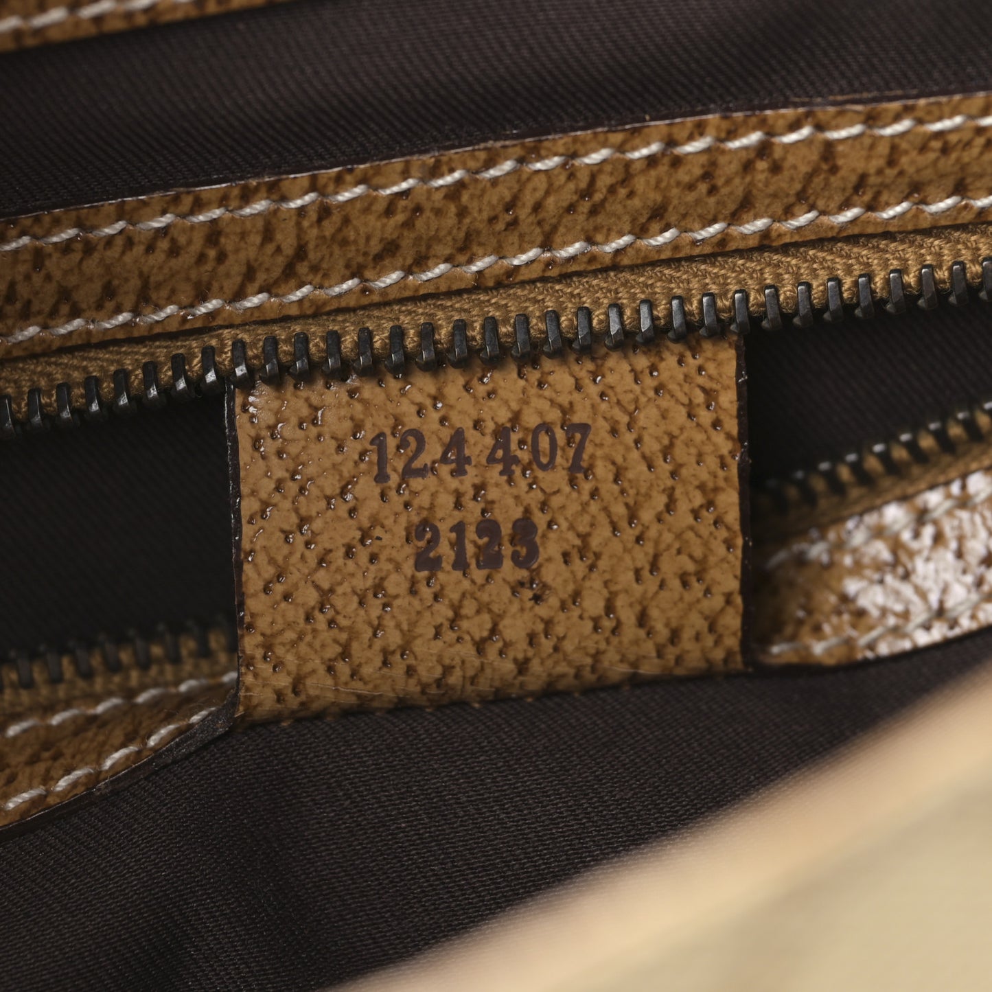 Monogram Calfskin Large Bardot Shoulder Bag Brown