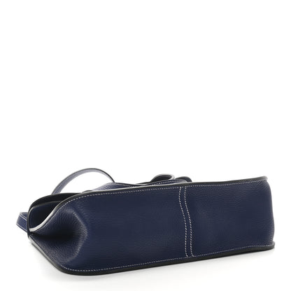Hermes Taurillon Clemence Halzan 31 GM Bleu Encre 5 of 11