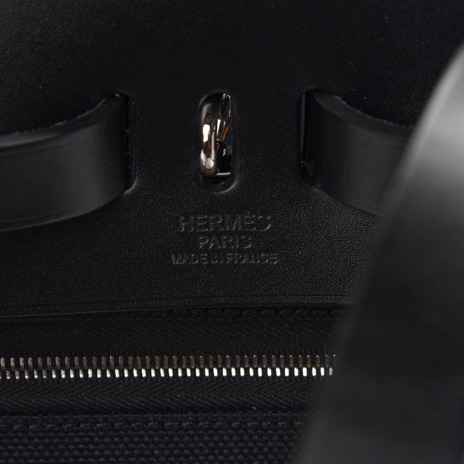 Hermes Military Toile Vache Hunter Herbag a Dos Zip Retourne Backpack Black 7 of 10