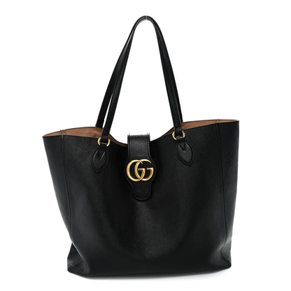 Gucci New Sakai Calfskin Lux Medium Dahlia Tote  Black 1 of 12