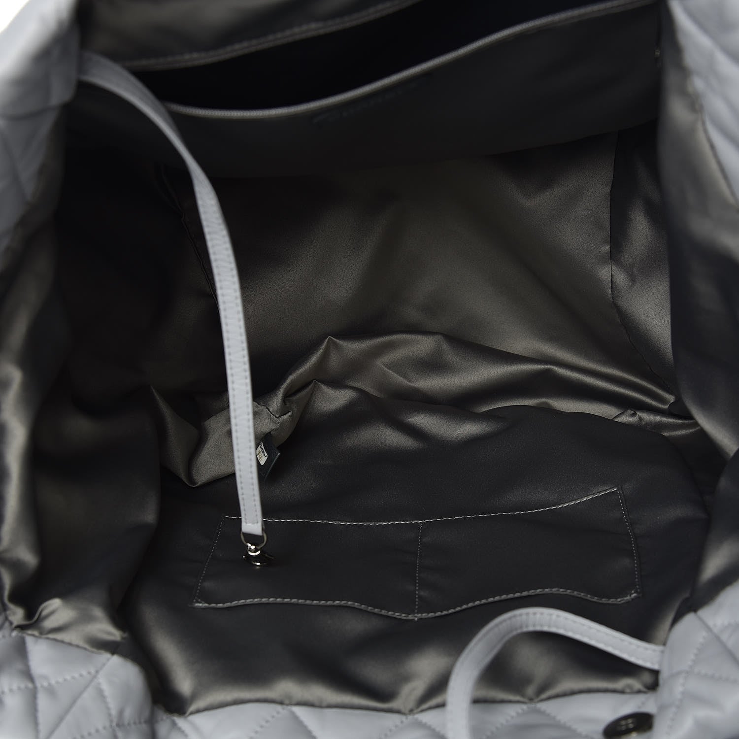 Chanel Lambskin Quilted Large Week End on Mars Tote Grey 6 of 10