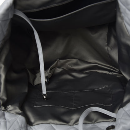 Chanel Lambskin Quilted Large Week End on Mars Tote Grey 6 of 10