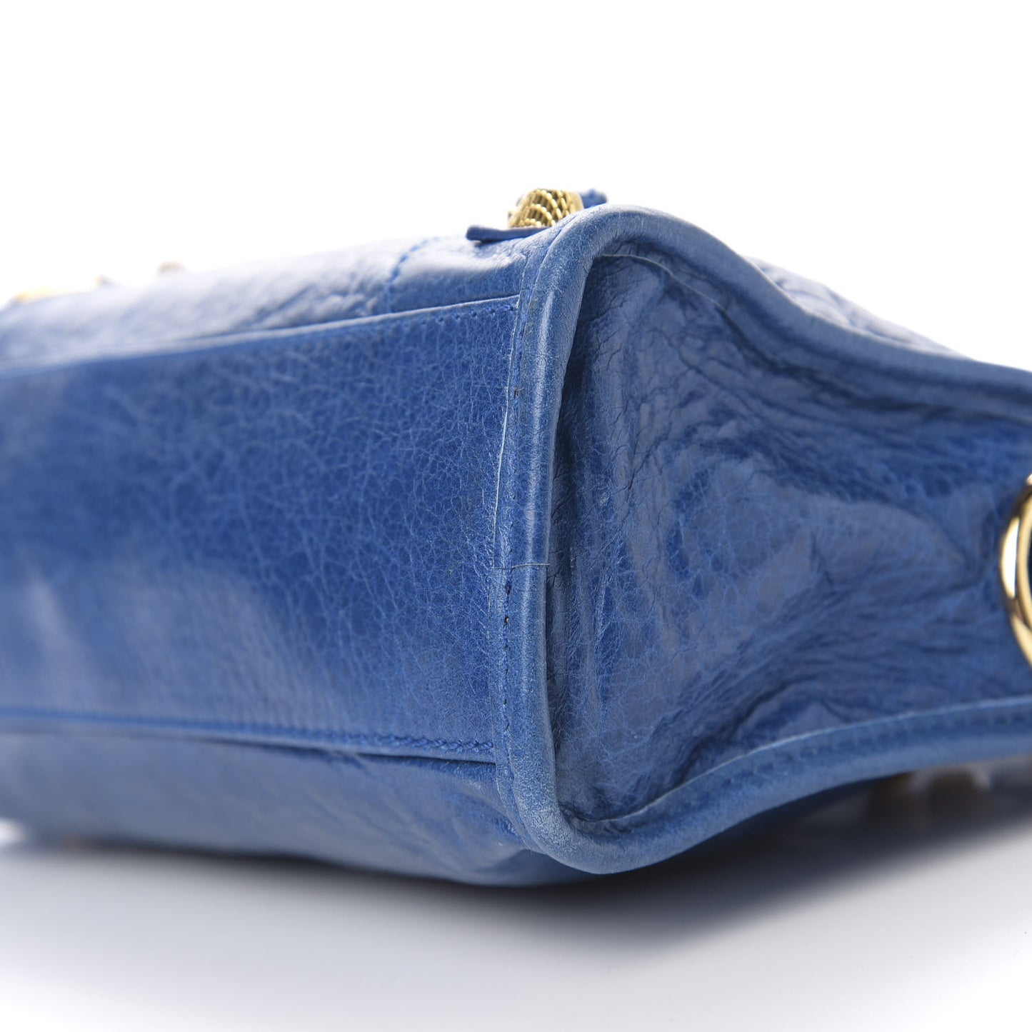 Agneau Giant 12 Gold Hardware City Bleu Lazuli