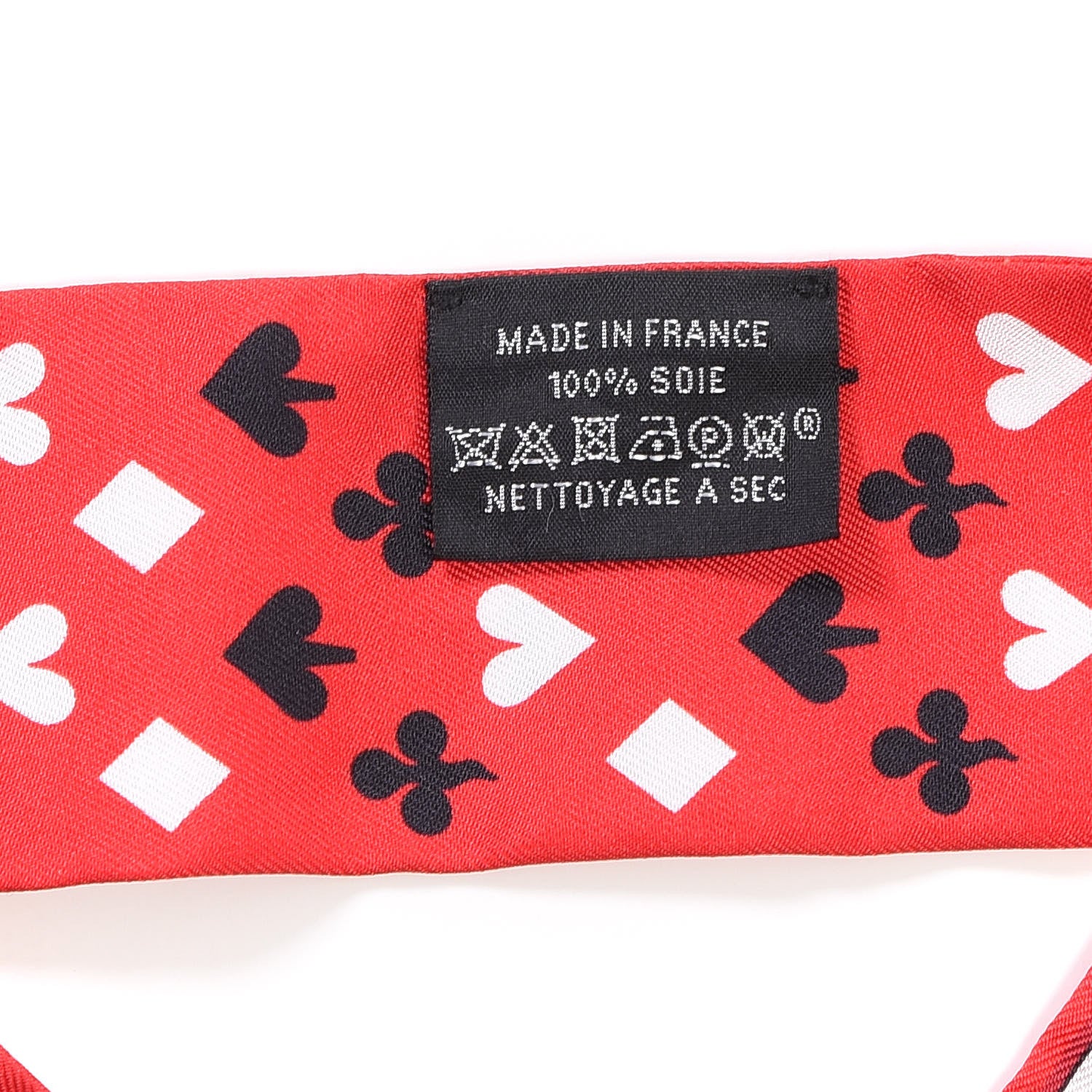 Hermes Silk Jeu de Cartes Twilly Rouge Black Ardoise 3 of 3