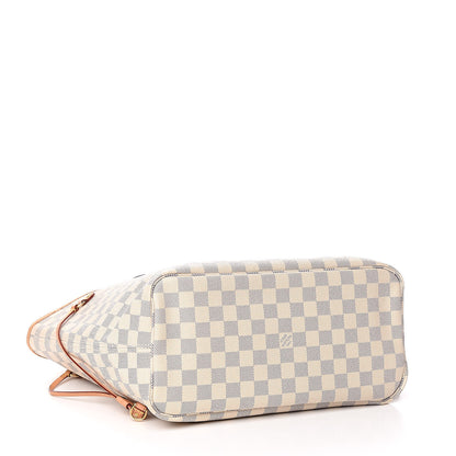 Louis Vuitton Damier Azur Neo Neverfull MM Rose Ballerine 4 of 15