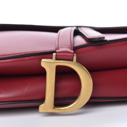 Christian Dior Calfskin Saddle Bag Red 9 of 11