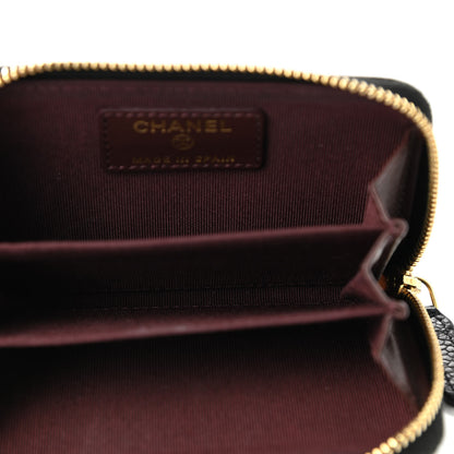 Chanel Caviar Quilted Zip Coin Purse Black 5 of 8