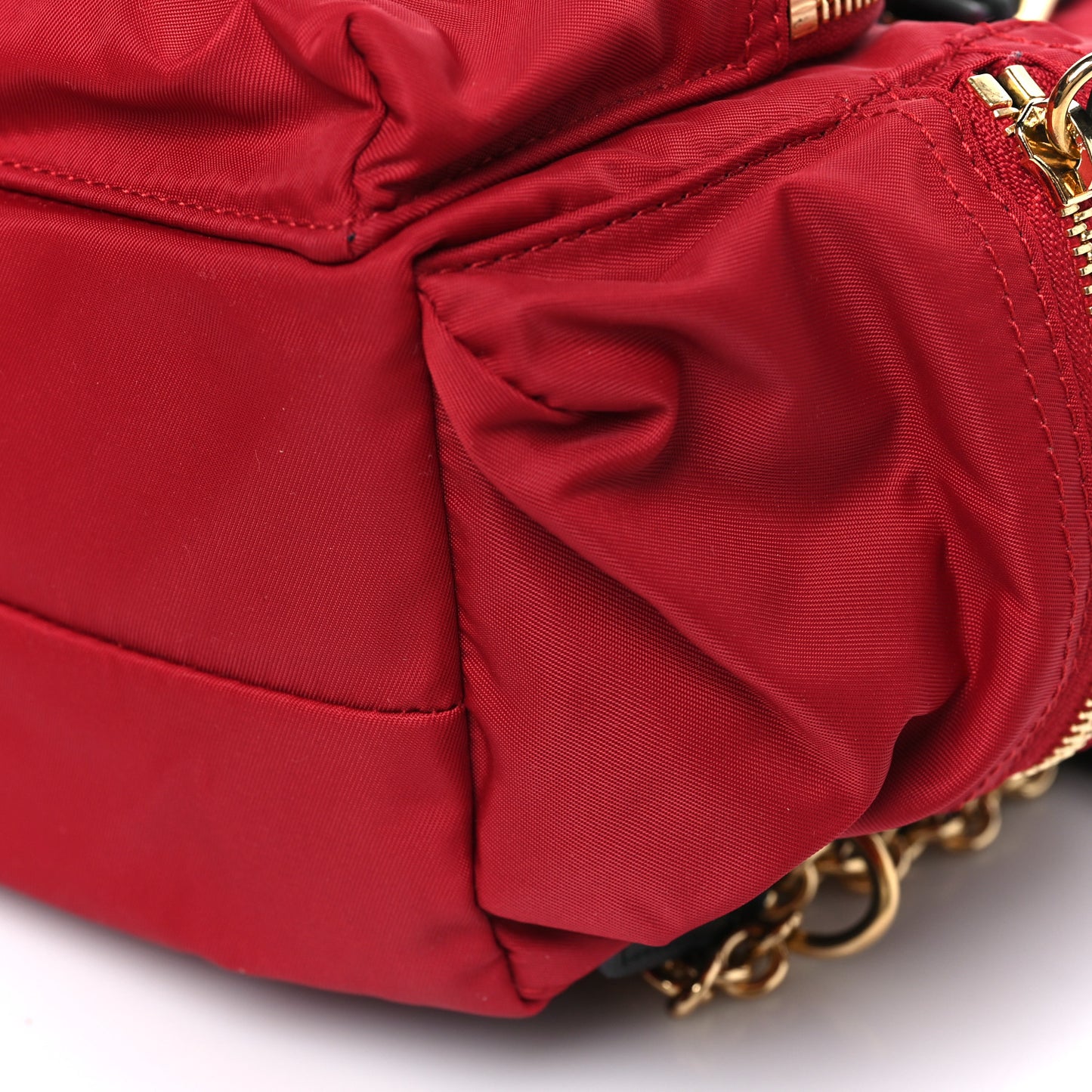 Nylon Small Rucksack Backpack Red