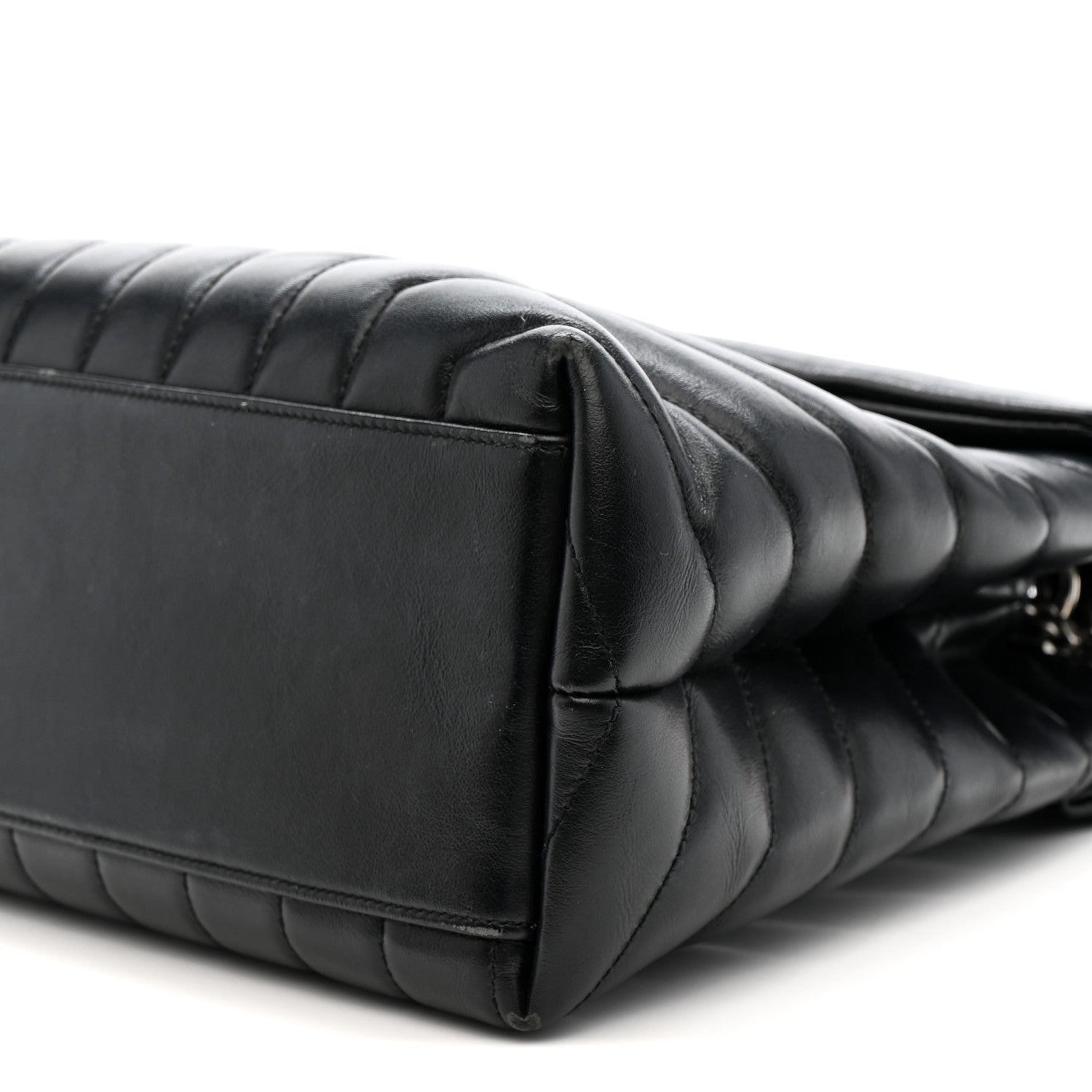 Saint Laurent Calfskin Y Quilted Monogram Medium Loulou Chain Satchel Black 11 of 17