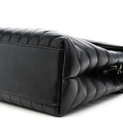 Saint Laurent Calfskin Y Quilted Monogram Medium Loulou Chain Satchel Black 11 of 17