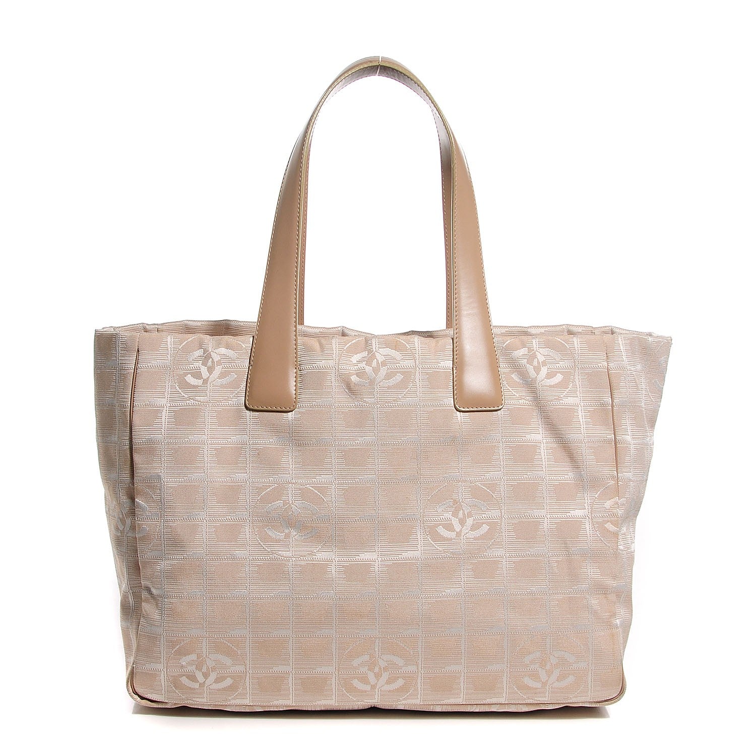 Chanel Nylon Medium Travel Tote Beige 1 of 7