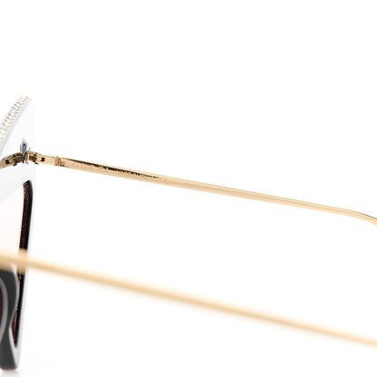 Gucci Acetate Crystal Geometric Sunglasses GG0430S Black 6 of 7
