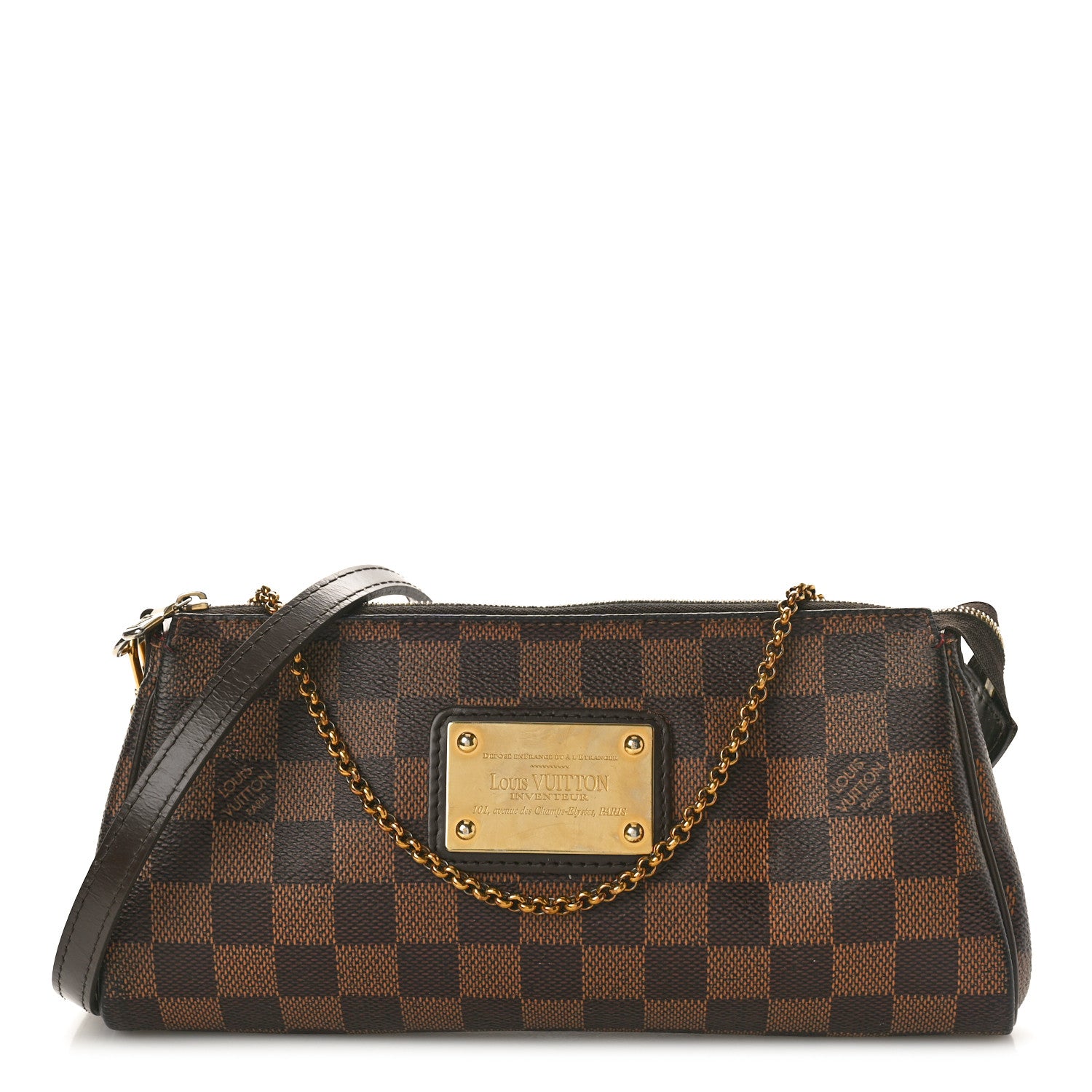Louis Vuitton Damier Ebene Eva Clutch 1 of 11